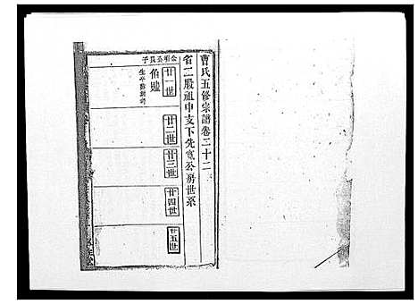 [曹]曹氏宗谱_26卷首2卷 (安徽) 曹氏家谱_二十三.pdf