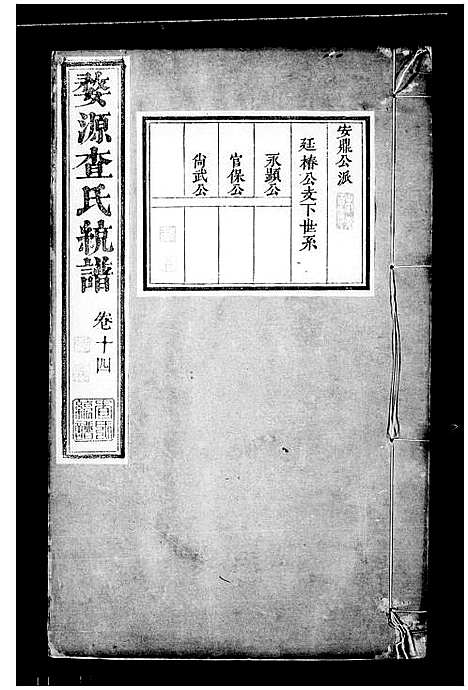 [查]婺源查氏统谱_28卷-查氏统谱 (安徽) 婺源查氏统谱_二.pdf