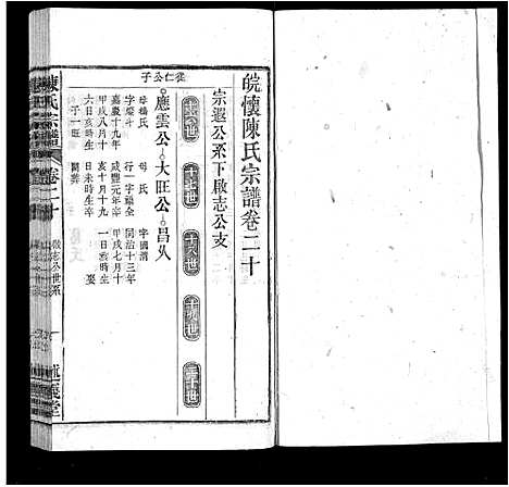 [陈]陈氏宗谱_32卷首1卷_末2卷 (安徽) 陈氏家谱_十九.pdf