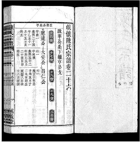 [陈]陈氏宗谱_32卷首1卷_末2卷 (安徽) 陈氏家谱_二十五.pdf