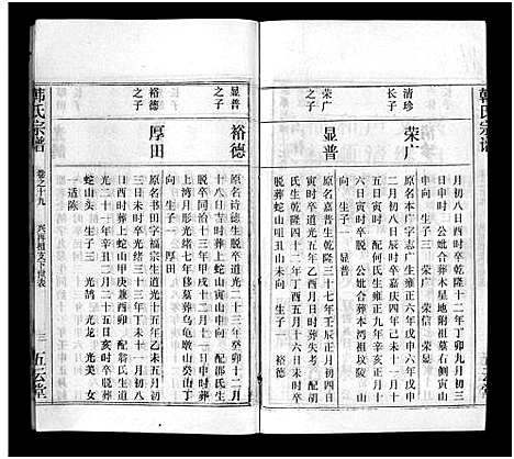 [韩]韩氏宗谱_20卷首8卷-韩氏宗谱 (安徽) 韩氏家谱_二十七.pdf