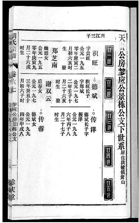 [胡]胡氏宗谱_67卷首1卷 (安徽) 胡氏家谱_A073.pdf