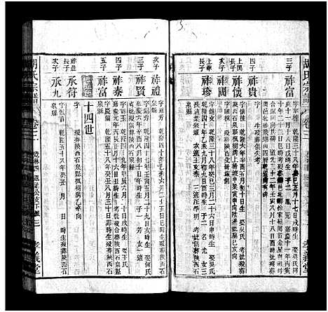 [胡]胡氏宗谱_按支分卷 (安徽) 胡氏家谱_十九.pdf