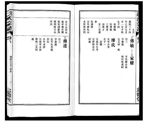 [胡]胡氏宗谱_8卷 (安徽) 胡氏家谱_八.pdf