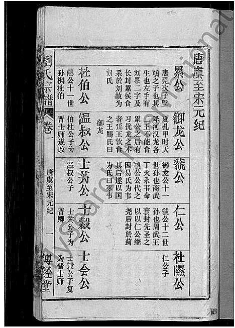 [刘]刘氏宗谱_不分卷 (安徽) 刘氏家谱_二.pdf