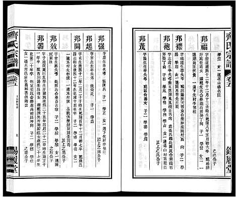 [齐]齐氏宗谱 (安徽) 齐氏家谱_五.pdf