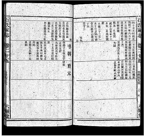 [石]石氏家志_40卷首1卷 (安徽) 石氏家志 _二十八.pdf