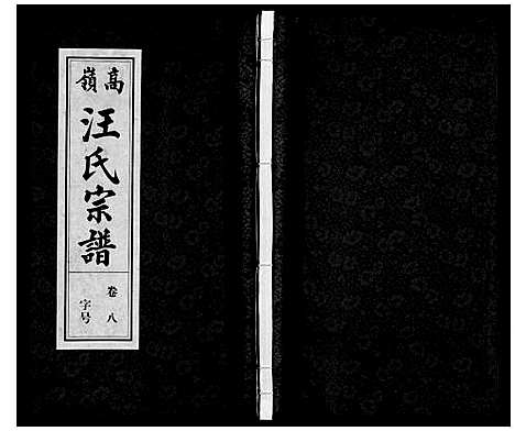 [汪]高岭汪氏宗谱 (安徽) 高岭汪氏家谱_八.pdf