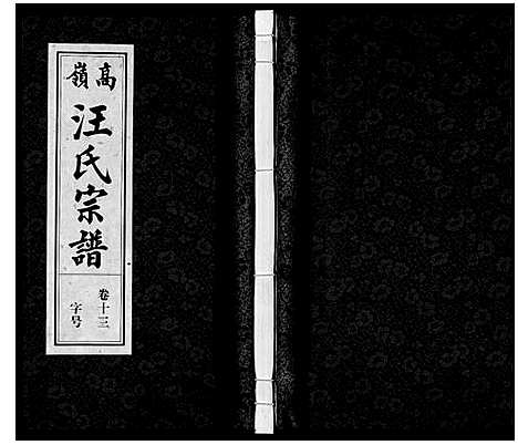 [汪]高岭汪氏宗谱 (安徽) 高岭汪氏家谱_十三.pdf