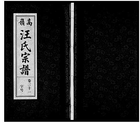 [汪]高岭汪氏宗谱 (安徽) 高岭汪氏家谱_三十一.pdf