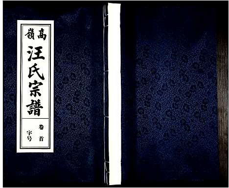 [汪]高岭汪氏宗谱 (安徽) 高岭汪氏家谱_一.pdf