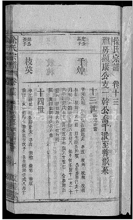 [徐]徐氏宗谱_17卷首末各1卷 (安徽) 徐氏家谱_十三.pdf