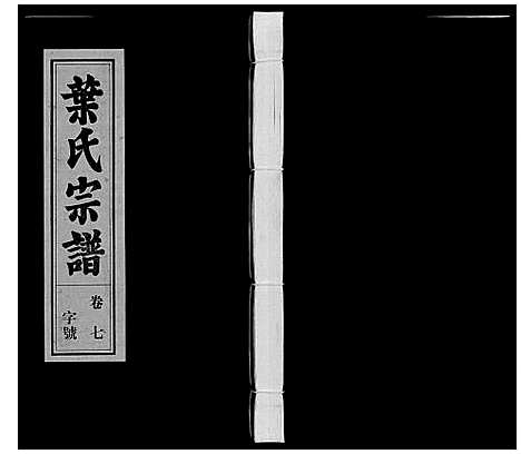 [叶]叶氏宗谱 (安徽) 叶氏家谱_七.pdf