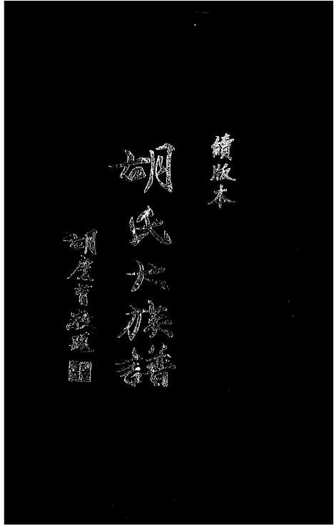 [胡]胡氏大族谱 (福建) 胡氏大家谱_二.pdf