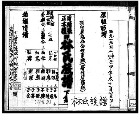 [林]南靖县正本复印林氏族谱-顶次房弘仕公世系派_不分卷-南靖县林氏族谱 (福建) 南靖县正本复印林氏家谱_二.pdf