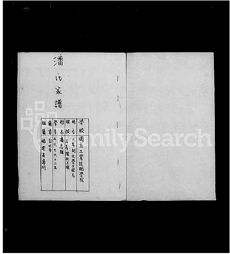 [潘]潘氏家谱 (福建) 潘氏家谱.pdf