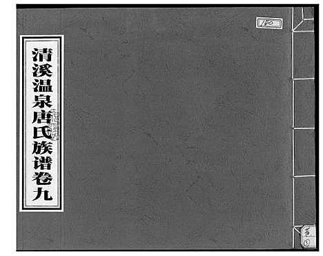 [唐]清溪温泉唐氏族谱 (福建) 清溪温泉唐氏家谱_九.pdf