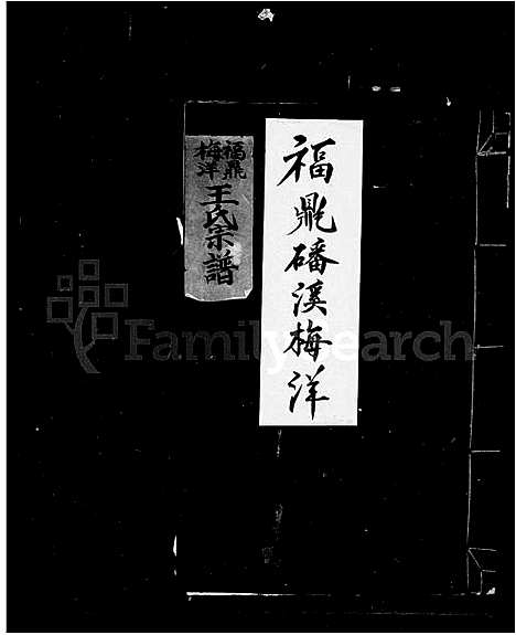 [王]褔鼎梅洋王氏宗谱 (福建) 褔鼎梅洋王氏家谱_一.pdf