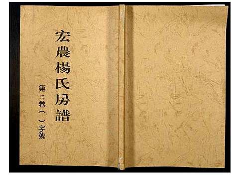 [杨]宏农杨氏房谱 (福建) 宏农杨氏房谱_二.pdf