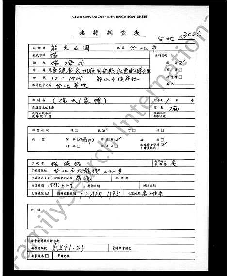 [杨]杨氏家谱 (福建) 杨氏家谱.pdf