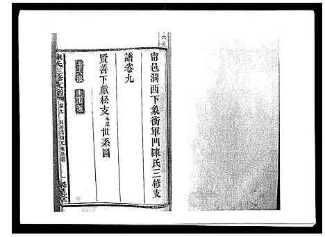 [陈]陈氏三修支谱_14卷 (湖南) 陈氏三修支谱_九.pdf