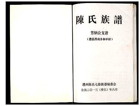 [陈]陈氏族谱 (湖南) 陈氏家谱.pdf