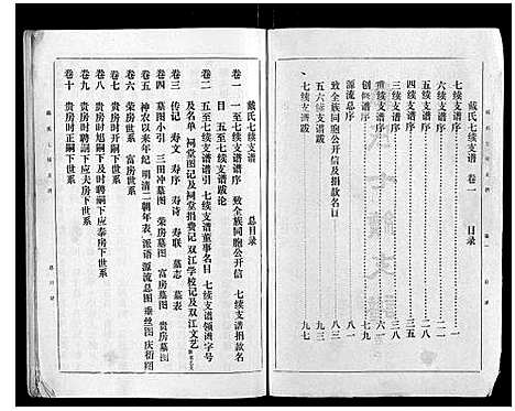 [戴]戴氏七续支谱_10卷 (湖南) 戴氏七续支谱_一.pdf