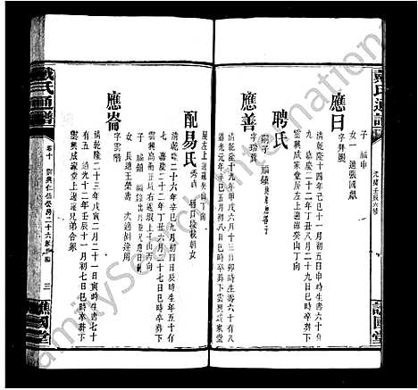 [戴]戴氏通谱_39卷 (湖南) 戴氏通谱_二.pdf