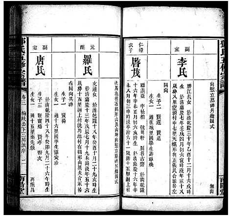 [邓]邓氏五修宗谱_世系6卷_叙述6卷 (湖南) 邓氏五修家谱_十四.pdf