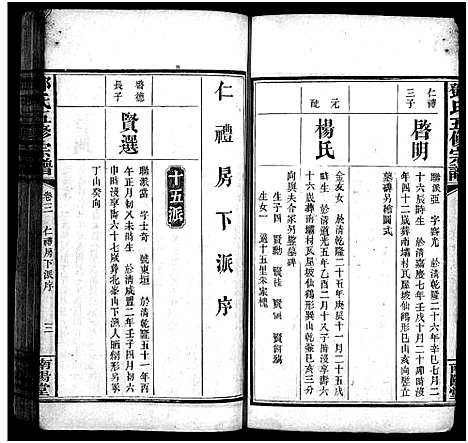 [邓]邓氏五修宗谱_世系6卷_叙述6卷 (湖南) 邓氏五修家谱_十四.pdf