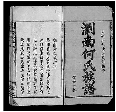 [何]浏南何氏族谱_5卷首1卷 (湖南) 浏南何氏家谱_一.pdf