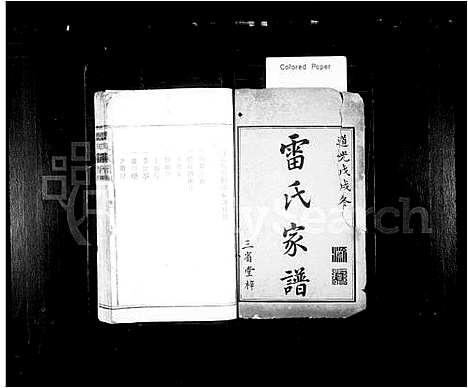 [雷]雷氏家谱_3卷 (湖南) 雷氏家谱.pdf