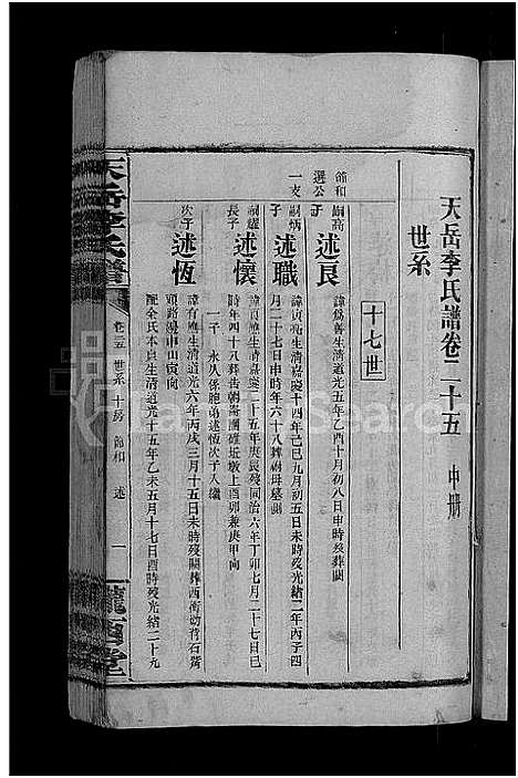 [李]天岳李氏谱_37卷及卷首 (湖南) 天岳李氏谱_二十一.pdf