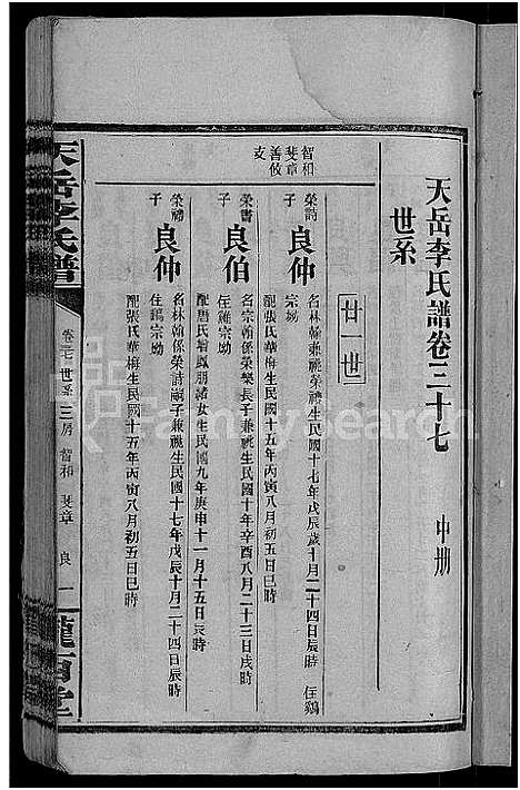 [李]天岳李氏谱_37卷及卷首 (湖南) 天岳李氏谱_三十二.pdf