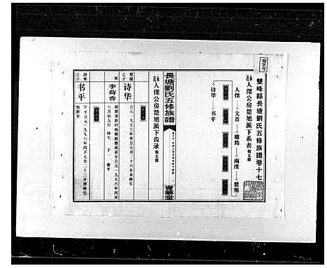 [刘]长塘刘氏五修族谱_20卷_及卷首-双峰长塘刘氏五修族谱 (湖南) 长塘刘氏五修家谱_二.pdf