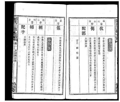 [彭]彭氏三修支谱_8卷首3卷末1卷 (湖南) 彭氏三修支谱_四.pdf