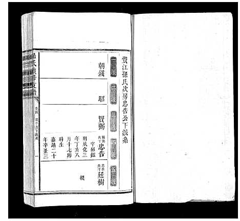 [孙]孙氏续修支谱_5卷首1卷 (湖南) 孙氏续修支谱_三.pdf