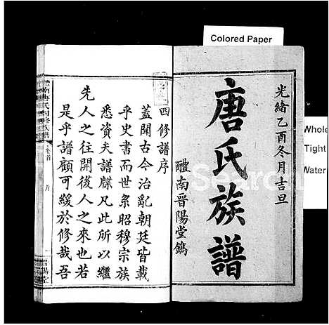 [唐]唐氏族谱_8卷首末各1卷-醴南唐氏四修族谱 (湖南) 唐氏家谱_二.pdf