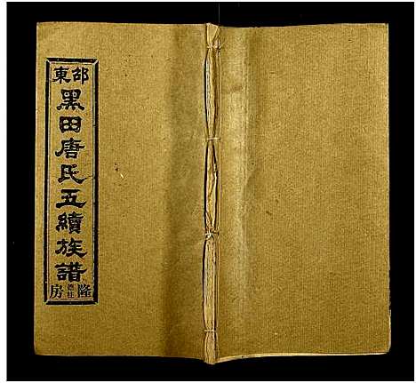 [唐]邵东黑田唐氏五续族谱_隆房49卷首3卷 (湖南) 邵东黑田唐氏五续家谱_三十三.pdf