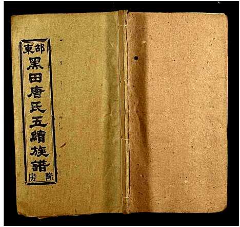 [唐]邵东黑田唐氏五续族谱_隆房49卷首3卷 (湖南) 邵东黑田唐氏五续家谱_四十.pdf