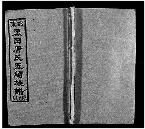 [唐]邵东黑田唐氏五续族谱_隆房49卷首3卷 (湖南) 邵东黑田唐氏五续家谱_A067.pdf