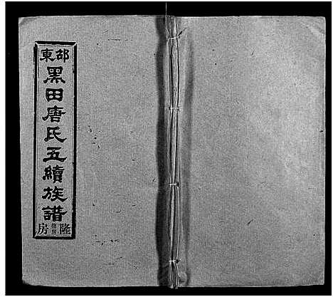 [唐]邵东黑田唐氏五续族谱_隆房49卷首3卷 (湖南) 邵东黑田唐氏五续家谱_A078.pdf