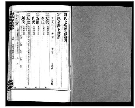 [谢]谢氏七续族谱_29卷首1卷末3卷 (湖南) 谢氏七续家谱_四.pdf