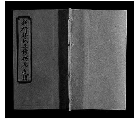 [杨]新桥杨氏五修兴房支谱_16卷首末各1卷 (湖南) 新桥杨氏五修兴房支谱_十二.pdf