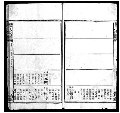 [杨]杨氏支谱_14卷首末各1卷 (湖南) 杨氏支谱_四.pdf