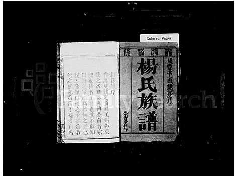 [杨]杨氏族谱_3卷首1卷 (湖南) 杨氏家谱.pdf