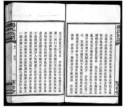 [杨]杨氏族谱_8卷 (湖南) 杨氏家谱_一.pdf