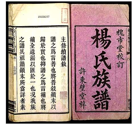 [杨]杨氏续修支谱 (湖南) 杨氏续修支谱_一.pdf