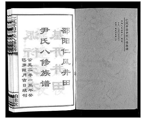 [尹]仁风井田尹氏八修族谱 (湖南) 仁风井田尹氏八修家谱_一.pdf