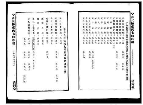 [张]宁乡长桥张氏七修族谱_9卷 (湖南) 宁乡长桥张氏七修家谱_一.pdf